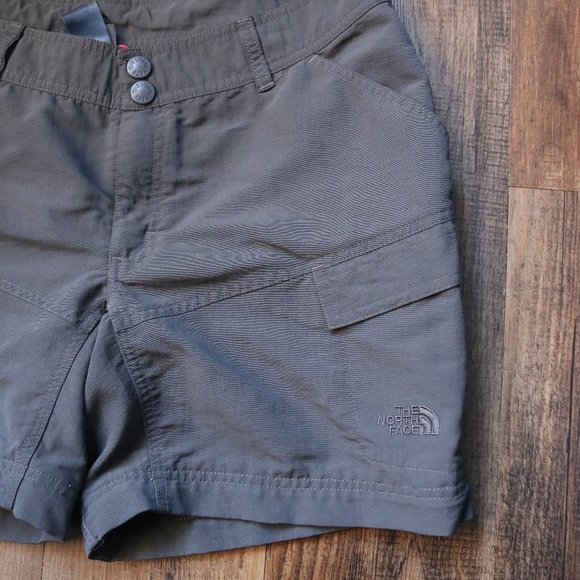 The North Face Shorts Women 10 Dark Gray Outdoor Hiking Camping - Picture 3 of 15